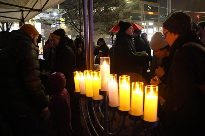 HANUKKAH: Kol HaNeshamah’s gathering at Junction Plaza Park