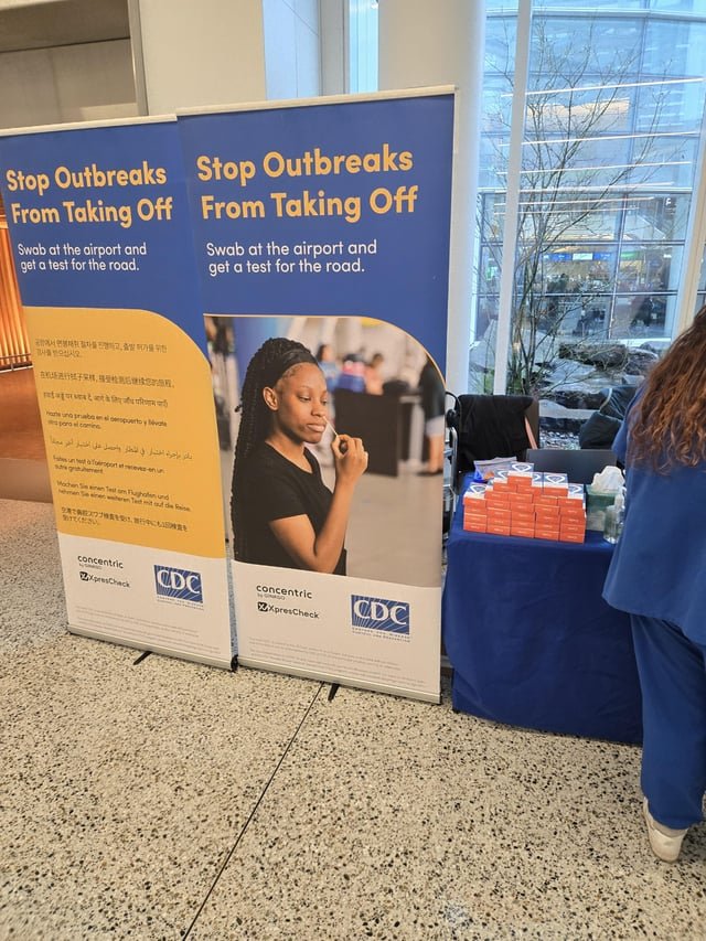 Infectious disease monitoring at SeaTac.
