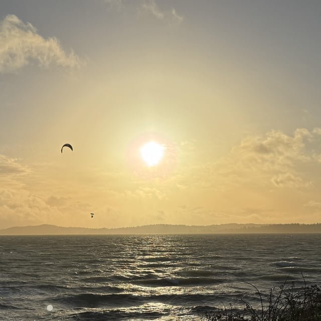 If you were wind surfing at Discovery Park near the lighthouse today and this was you… nice work.