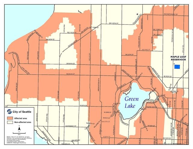 Temporary water discoloration possible in parts of Ballard