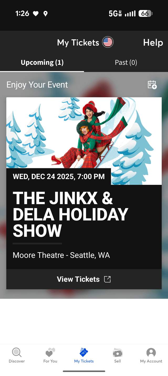 Merry Christmas! 2 free seats for tonight Jinkx & Dela Holiday @ The Moore