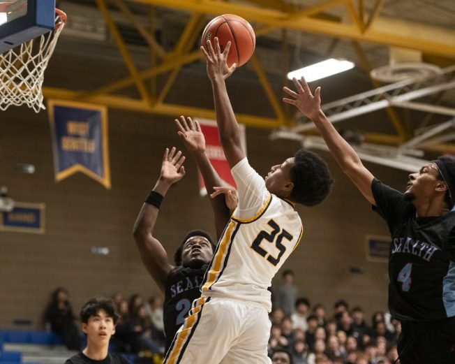 SPORTS: West Seattle HS vs. Chief Sealth IHS basketball, game #2 – the boys