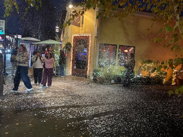 HAPPENING NOW: Admiral District Jubilee. With snow!