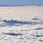 Above the fog and cloud, exists a very sunny Seattle Saturday