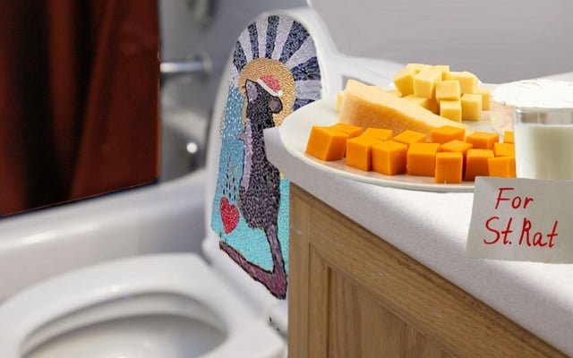 Seattle Man Leaves Out Plate of Cheese for When St. Rat Comes Up Through Toilet Tonight