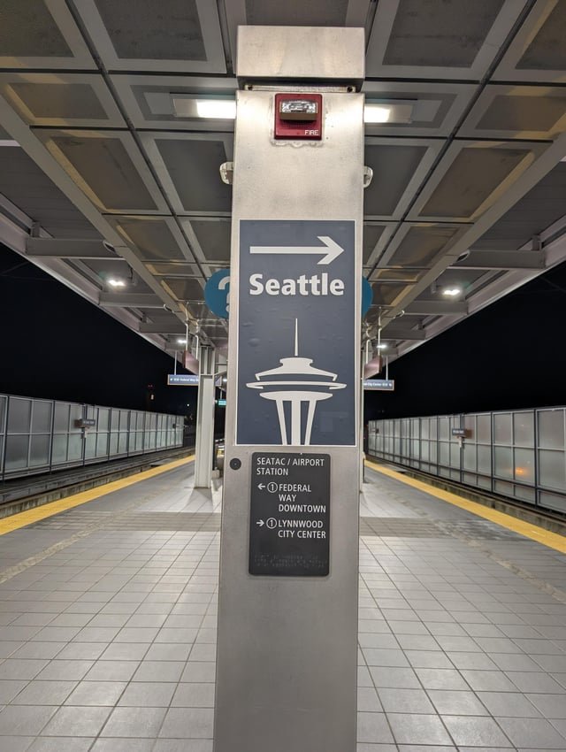 Updated SEATAC signage showing direction for Seattle downtown. I guess they must have seen the post. Pretty quick response imo