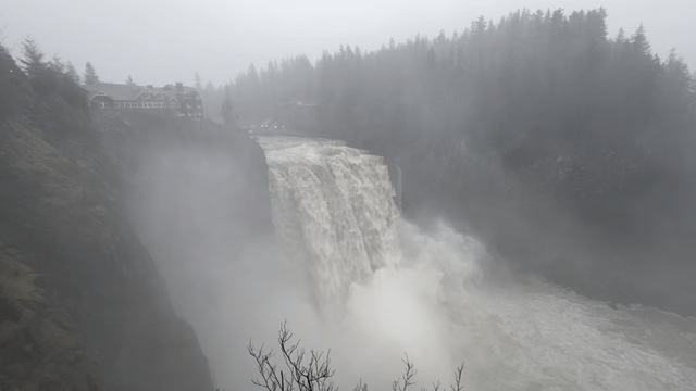 Snoqualmie Falls this morning