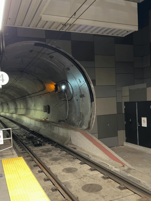 Portal vibes in the Light Rail Station