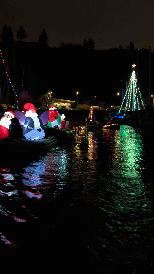 Lil holiday dinghy parade