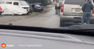 How many ICE agents does it take to change a car tire? Spotted yesterday near Ingraham High School, [Seattle]