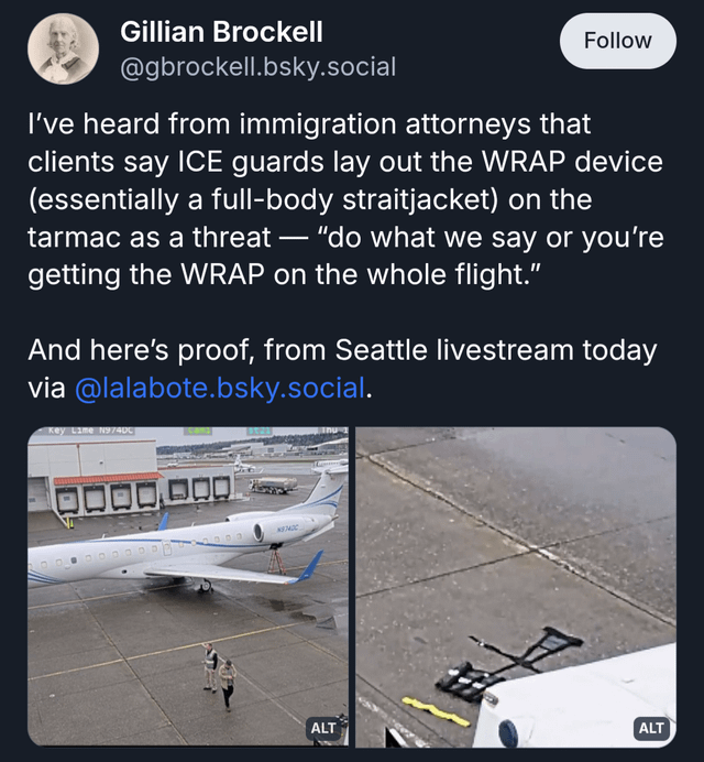 Can someone confirm the location of this deportation flight? Boeing Field?
