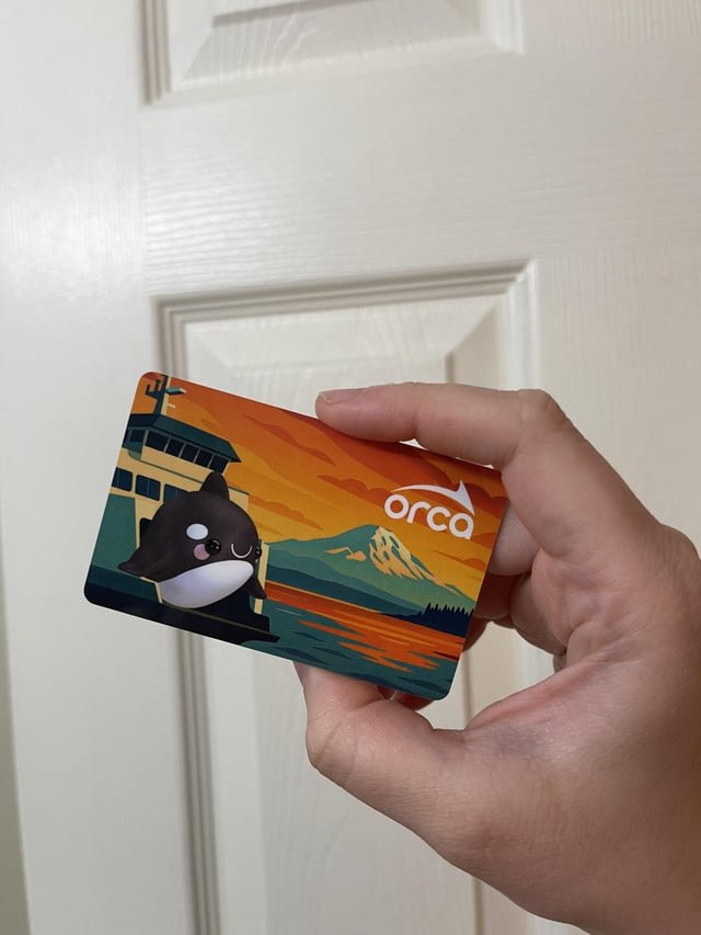 I won a boop orca card at the downtown Federal Way station opening!
