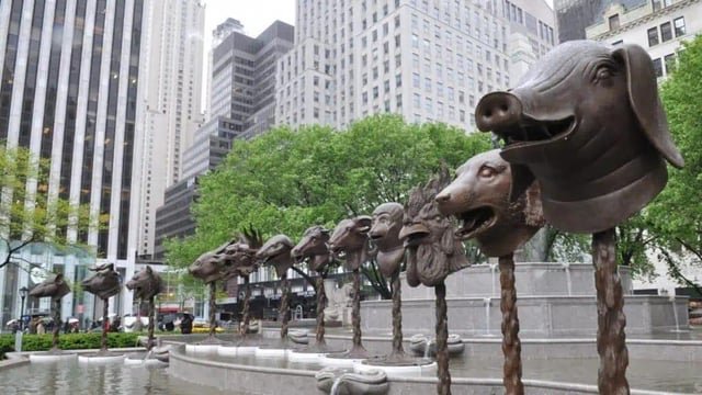 Ai Wei Wei installation at Olympic Sculpture Park?