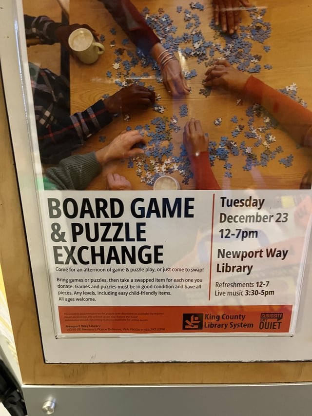 Board game and puzzle exchange worth going to?