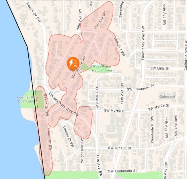 UPDATE: Lowman Beach power outage
