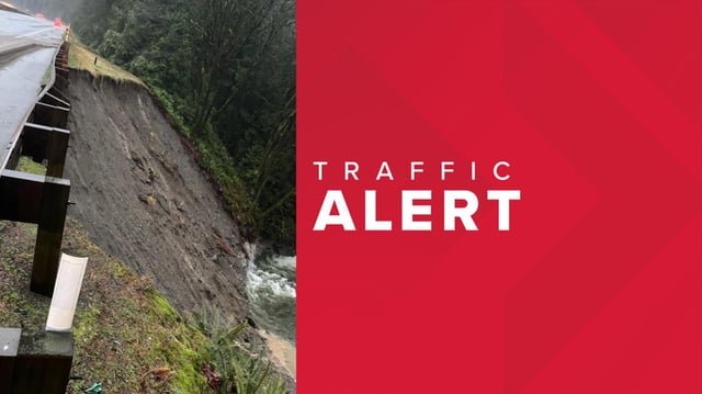 Third debris slide in a week hits I-90 eastbound just past North Bend