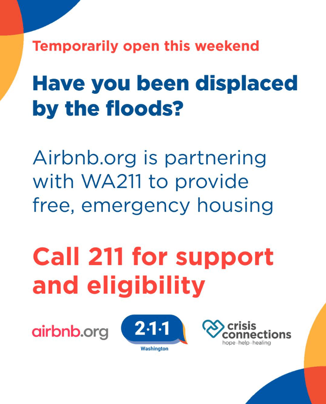 Airbnb provides temporary housing for people displaced by flooding