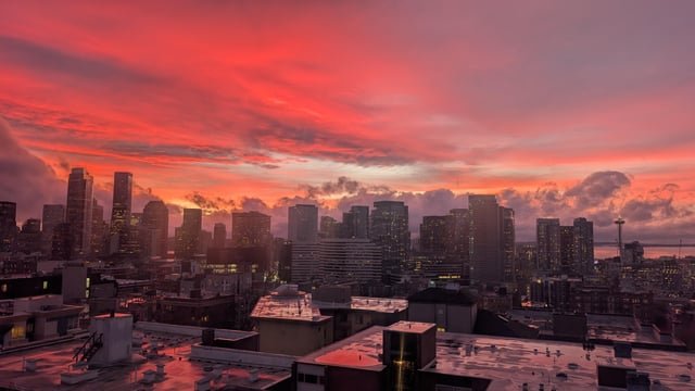 Beautiful sunset today