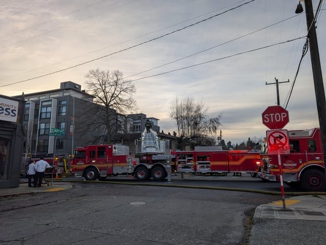 Large fire response at apartment at 62nd and Roosevelt