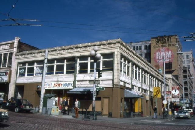 First and Pike, 1970s.