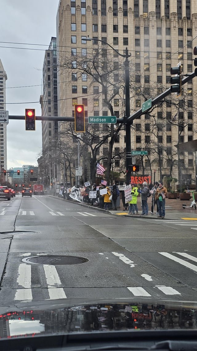 Resist ICE- peacable assembly of the people on Madison x 2nd