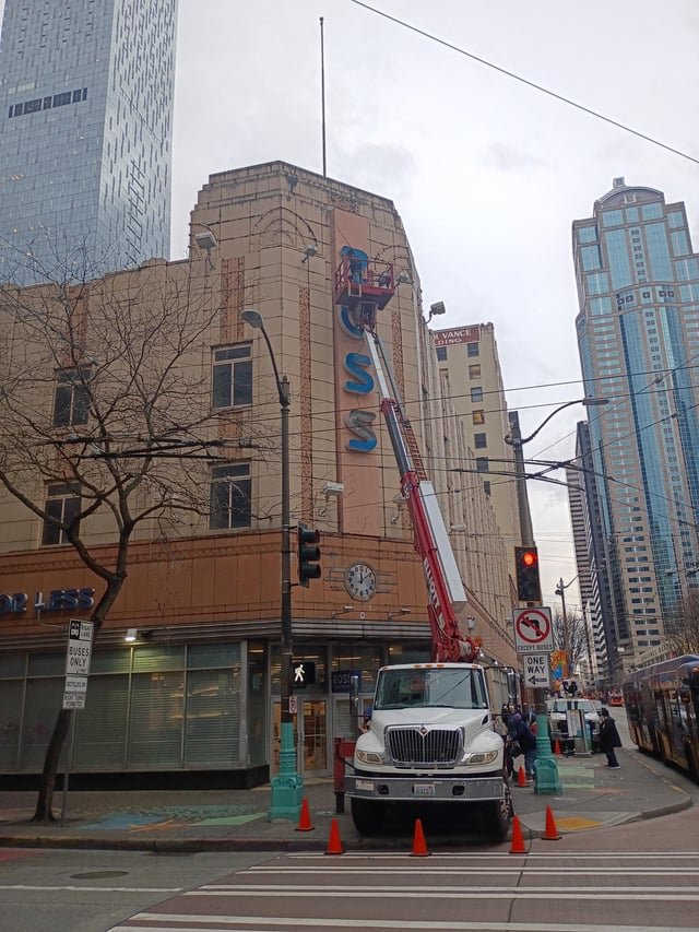 Ross is taking down the signage