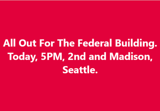 Jan 26. Seattle in unity with the people of Minneapolis in their courageous stand against Trump fascist regime murders of Renee Good, Alex Pretti and Trump ICE Gestapo reign of terror. Protest, strike, nationwide. #trumpmustgonow #refusefascism