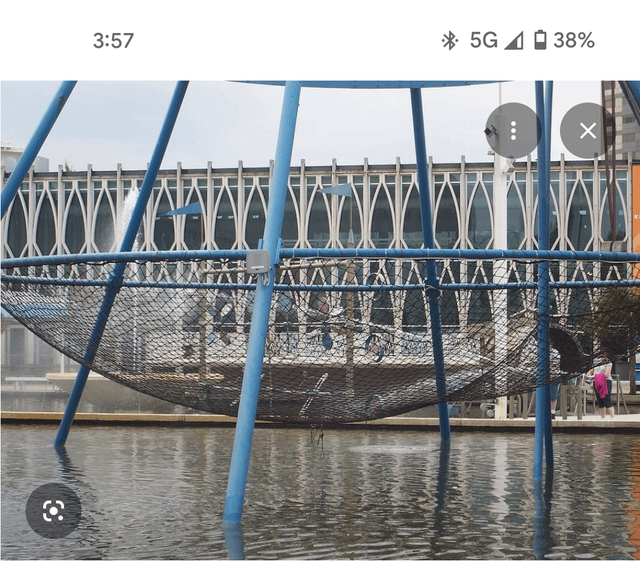 What even was/is this blue net thing at the Pacific Science Center?