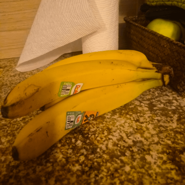No snow for us but I went and bought bananas anyway