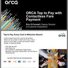 ORCA tap to pay launching end of next month (tentatively)