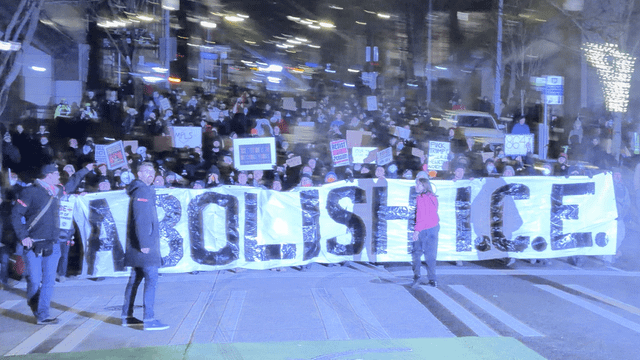 Emergency anti ICE protest, Seattle 1/7, 2nd and Madison