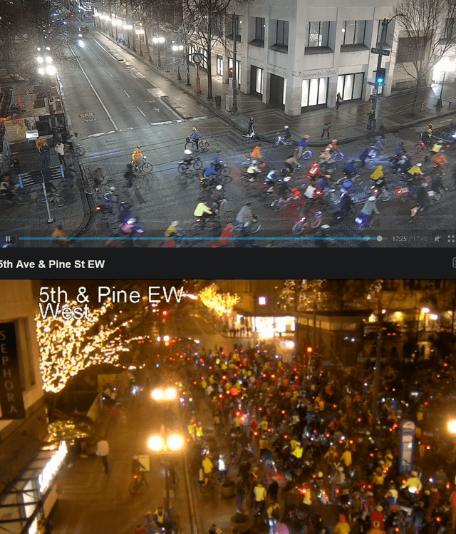 The Biggest Seattle Critical Mass I’ve ever seen!