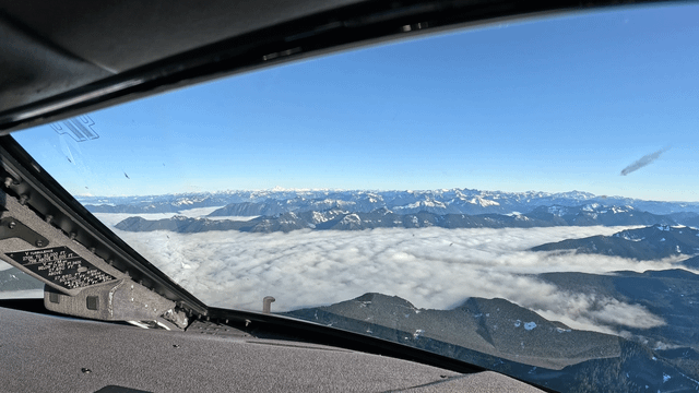 I time-lapsed a view of the Cascades, Rainier, and a bit of downtown going into Boeing field