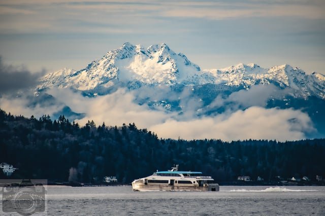 The Brothers looking magnificent this morning, from Alki Beach