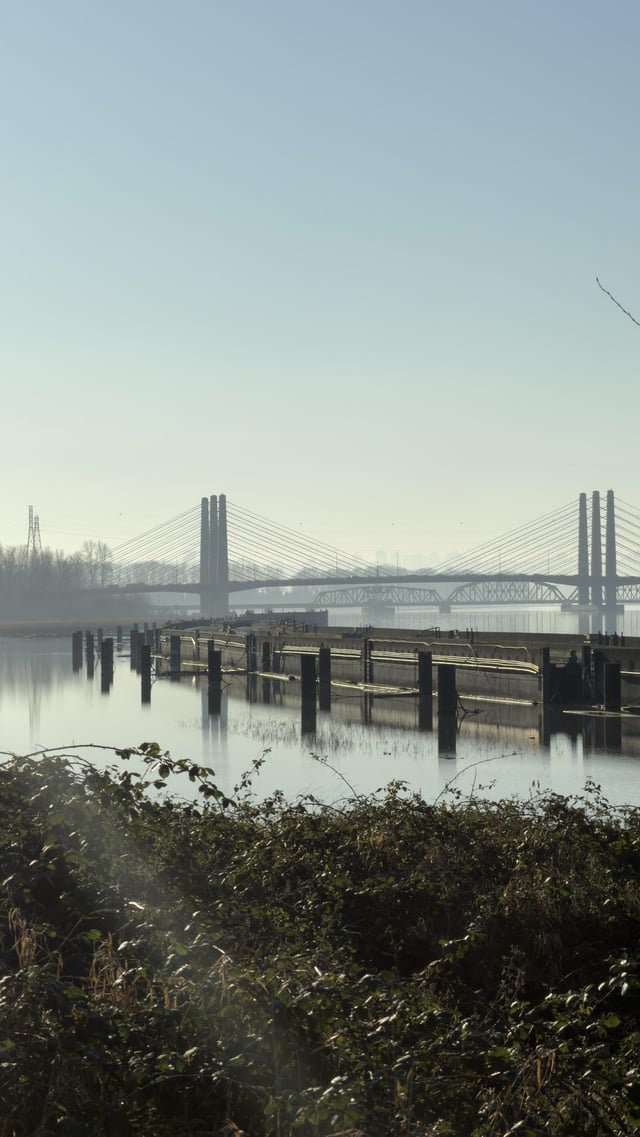 Apparently the old 520 Bridge is just sitting parked in the river at Pitt Meadows, BC