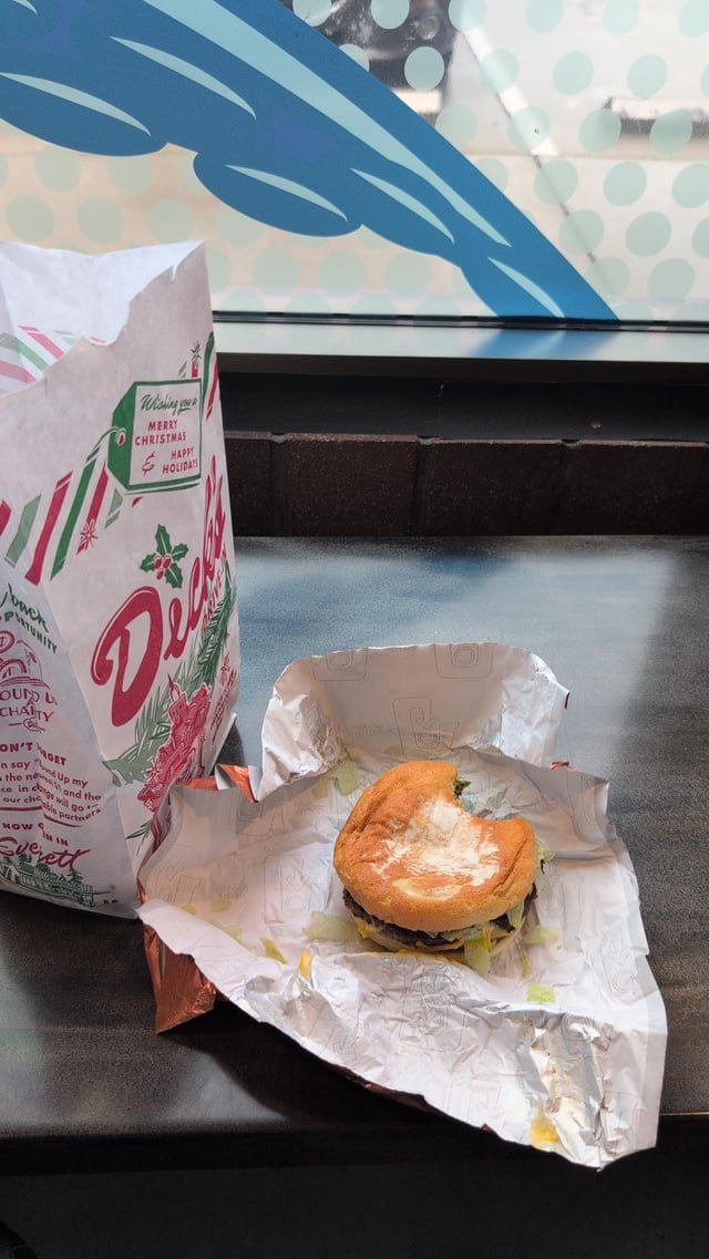 Found out there was a sales tax increase because the cost of a Deluxe and fries went up 2 cents