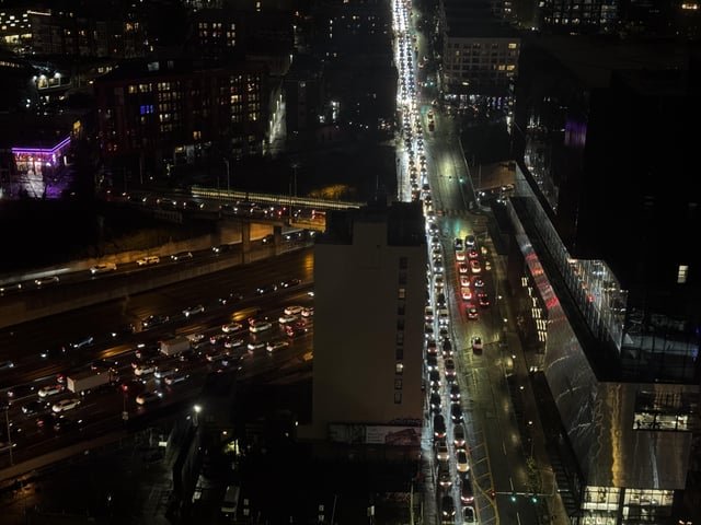 No one is getting out of this city for a while…