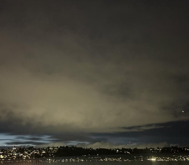 Crazy Cloud Coverage Over the City Tonight.