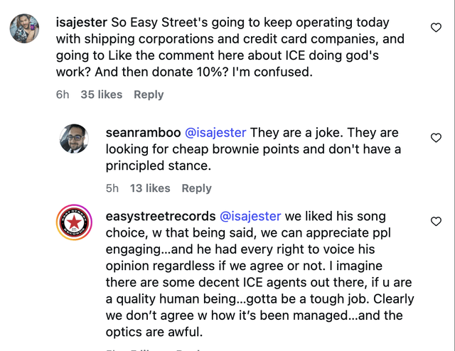 “I imagine there are some decent ICE agents out there, if u are a quality human being…gotta be a tough job”