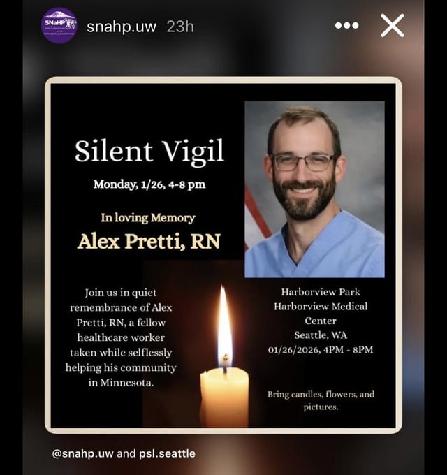 Silent Vigil in Memory of Alex Pretti (Harborview Park)
