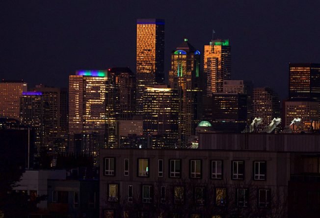 SEEN FROM WEST SEATTLE: Seahawks spirit