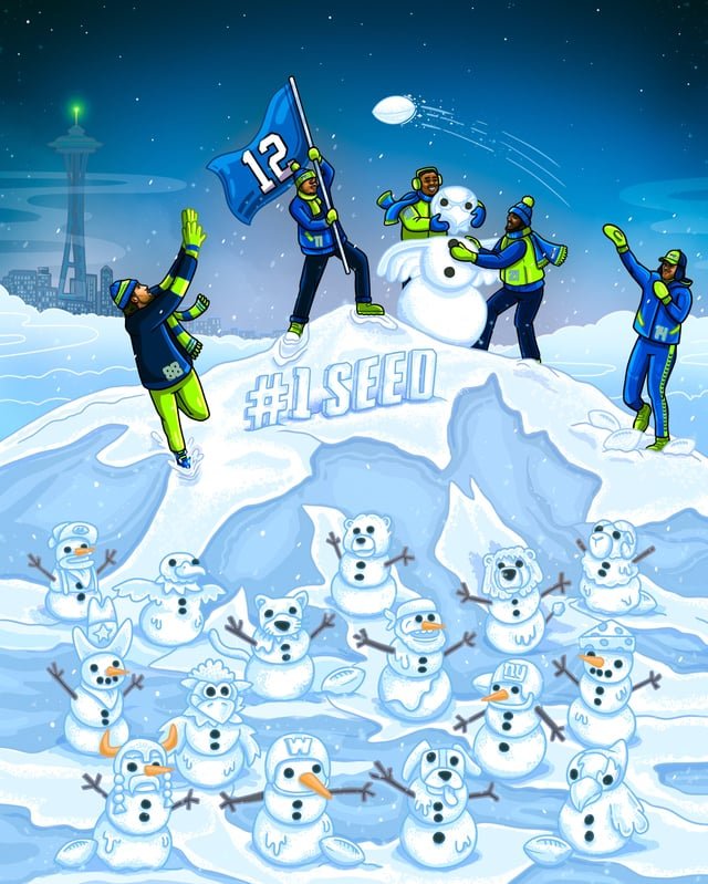 Congrats to the Seahawks on clinching the #1 seed and their first NFC West title since 2020!
