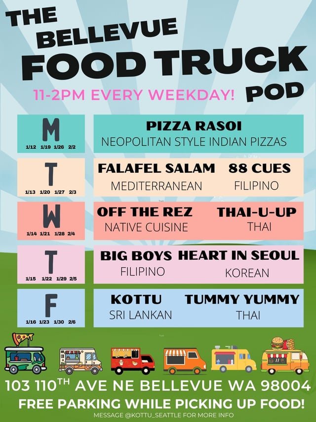 Starting a new Bellevue Food Truck Pod. Could use some help getting the word out!