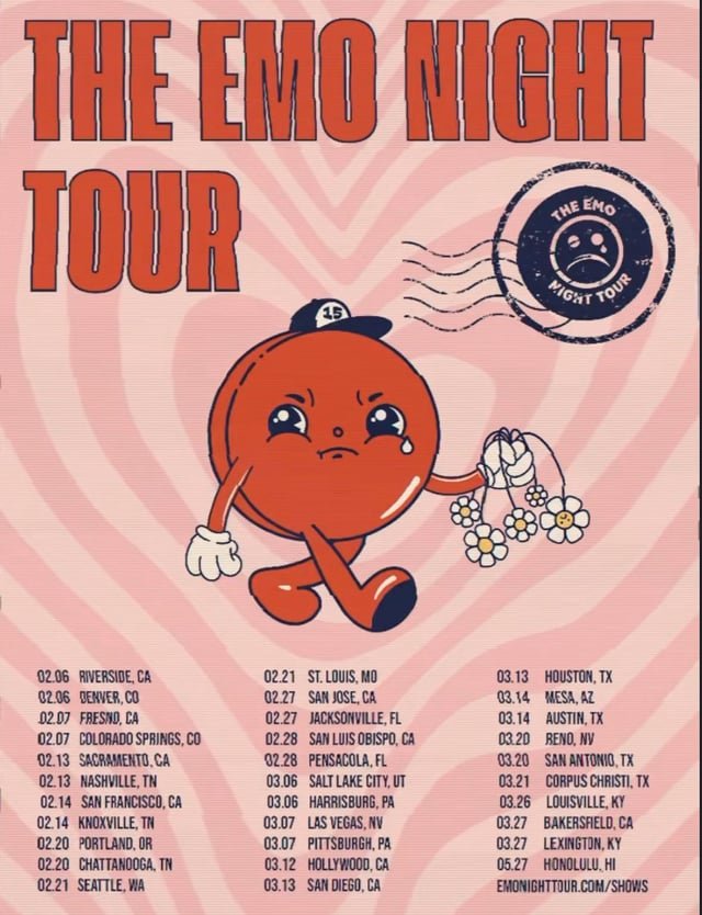 2 Free T!ckets to Emo Night Tour tonight