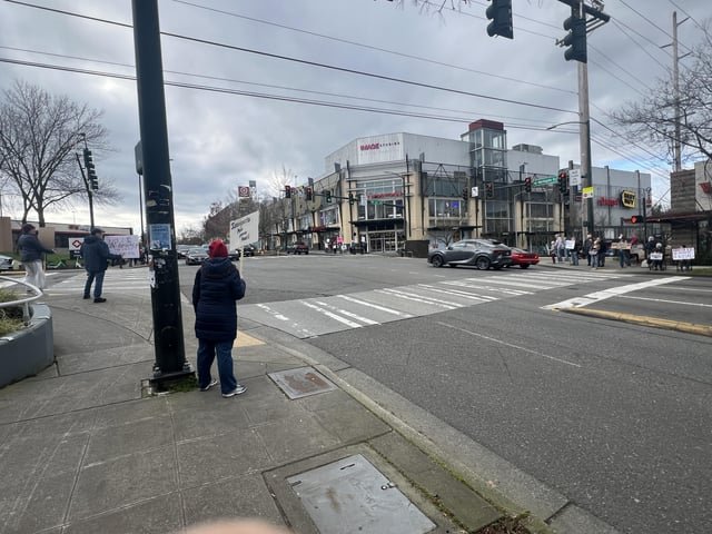 ICE protest in Northgate
