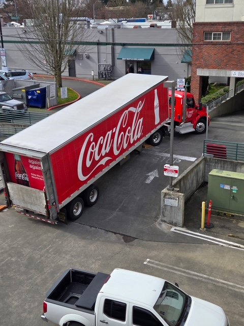 READER REPORT: Stuck truck in Admiral alley