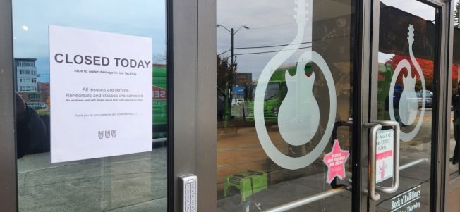 BIZNOTE FOLLOWUP: School of Rock West Seattle reopening after months of flooding repairs