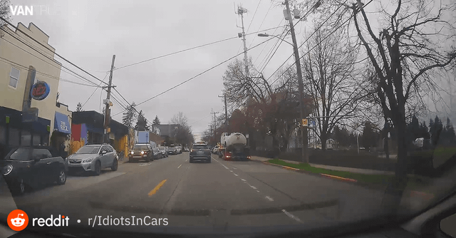 [OC] If the car in front of you stops at a crosswalk, don’t do this. Seattle, WA
