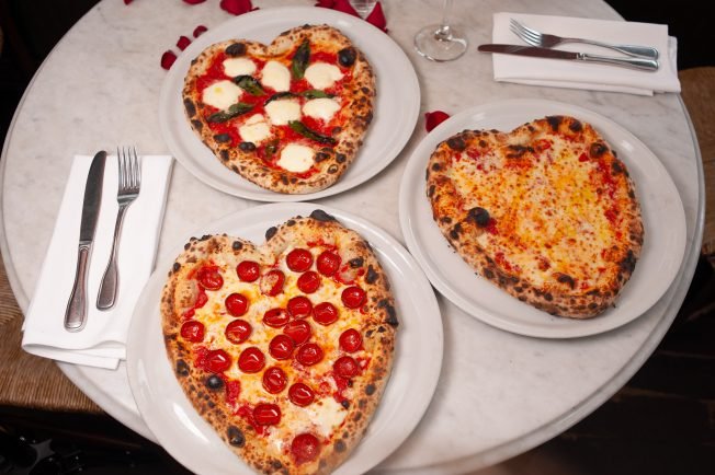 BIZNOTE: Heart-shaped pizzas at Mioposto for Valentine’s week, with an extra ingredient: Donation