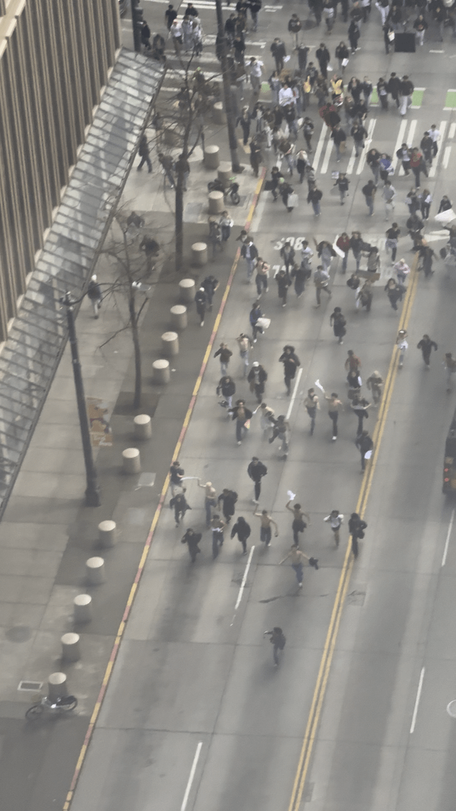 ICE Protest Downtown – High School Edition